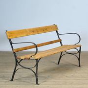 Banc de parc en fer riveté, années 1920
