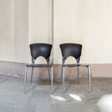 2 chaises empilablse Silla par Josep Llusca pour Driade Italia Année 1995