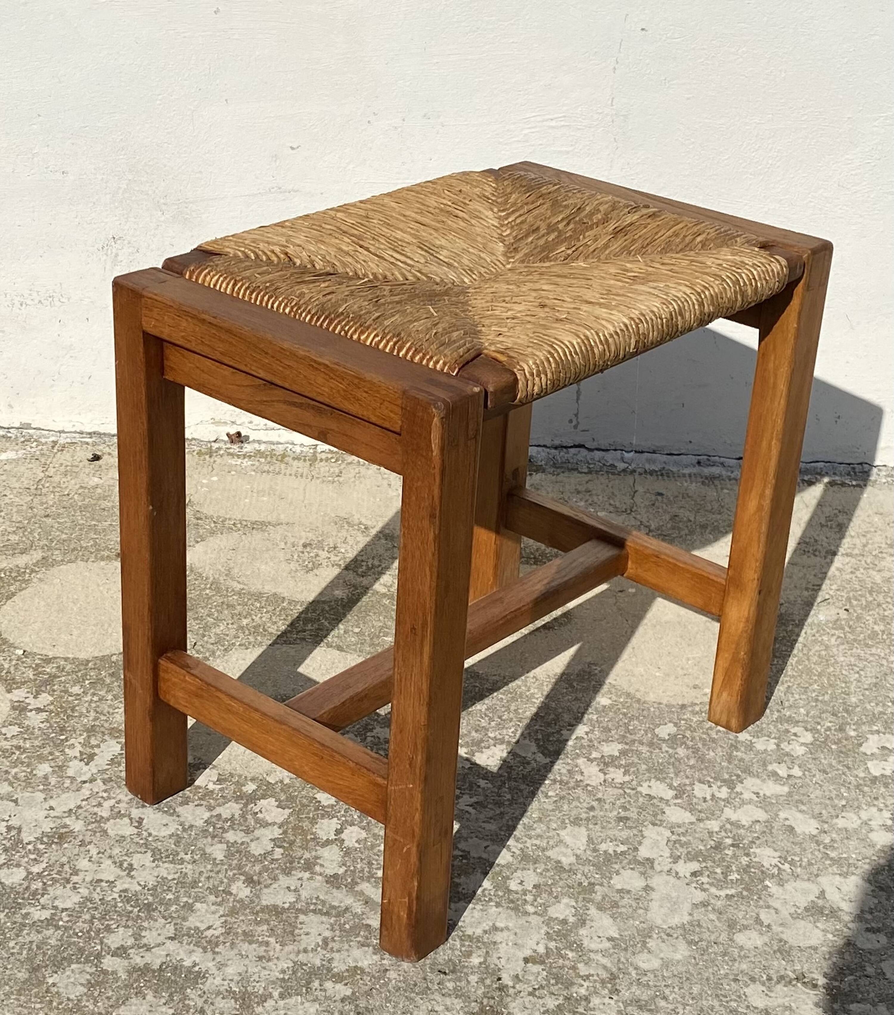 Vintage 1970s REGAIN straw stool