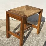 Vintage 1970s REGAIN straw stool