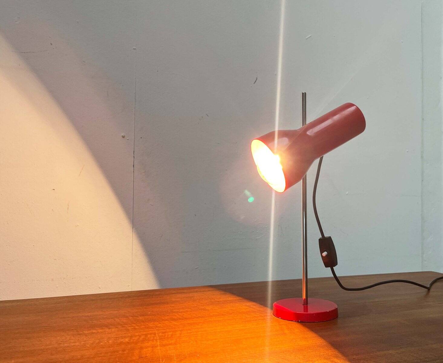 Swiss modern table lamp from the mid-century space age, 1960s.