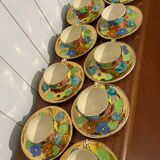 Colorful tea set from Vallauris