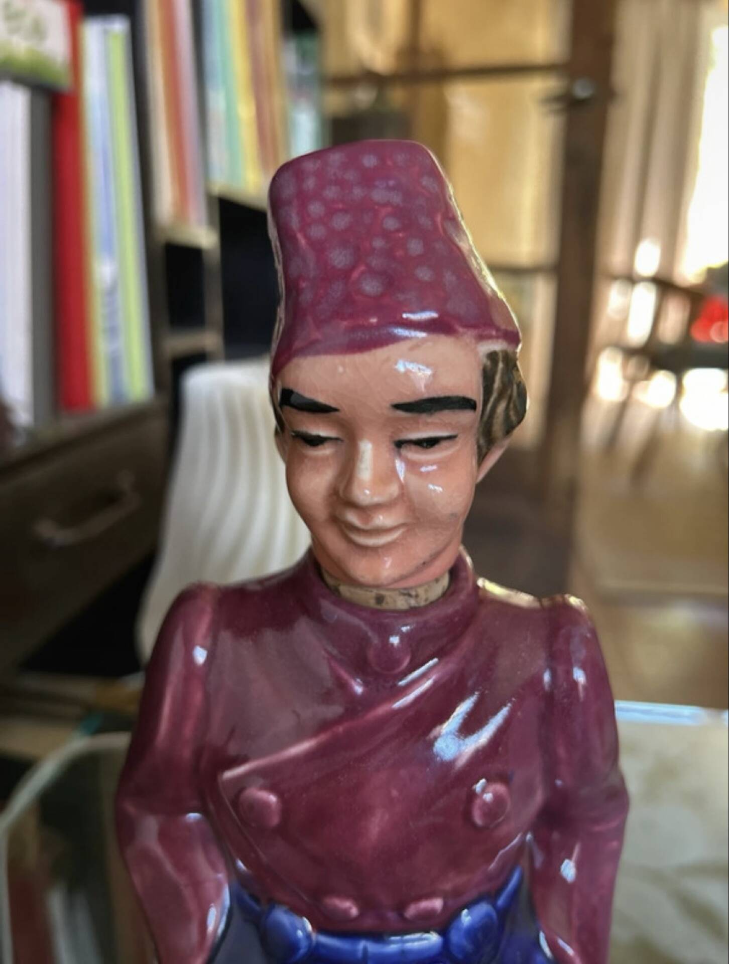 Bouteille en céramique Tchantchès