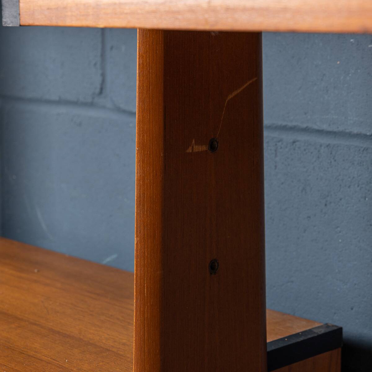 Vintage 20thc italian modular teak wall cabinet c.1960