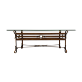 Mid century faux leather coffee table, 1960s