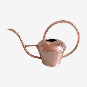 Brushed copper watering can by Lecellier Villedieu vintage 60s-70s