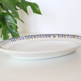 Oval dish, Saint Amand, iron land