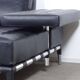 Cassina Privé 231 Lounge by Philippe Stark Luxury Black Leather Sofa