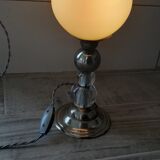 1930s glass lamp and opaline