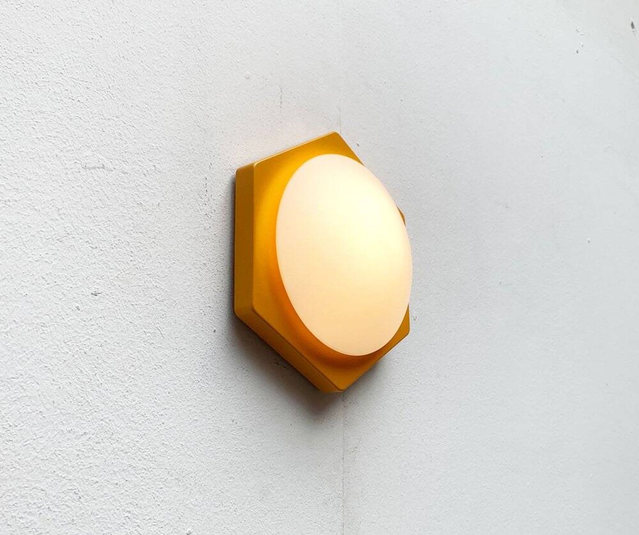 Vintage Space Age wall lamp by Rolf Krüger for Paul Neuhaus, 1970s