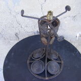 Art Deco wrought iron lamp foot