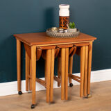 Retro 1960s Poul Hundevad Teak Nest of Three Coffee Nesting Tables
