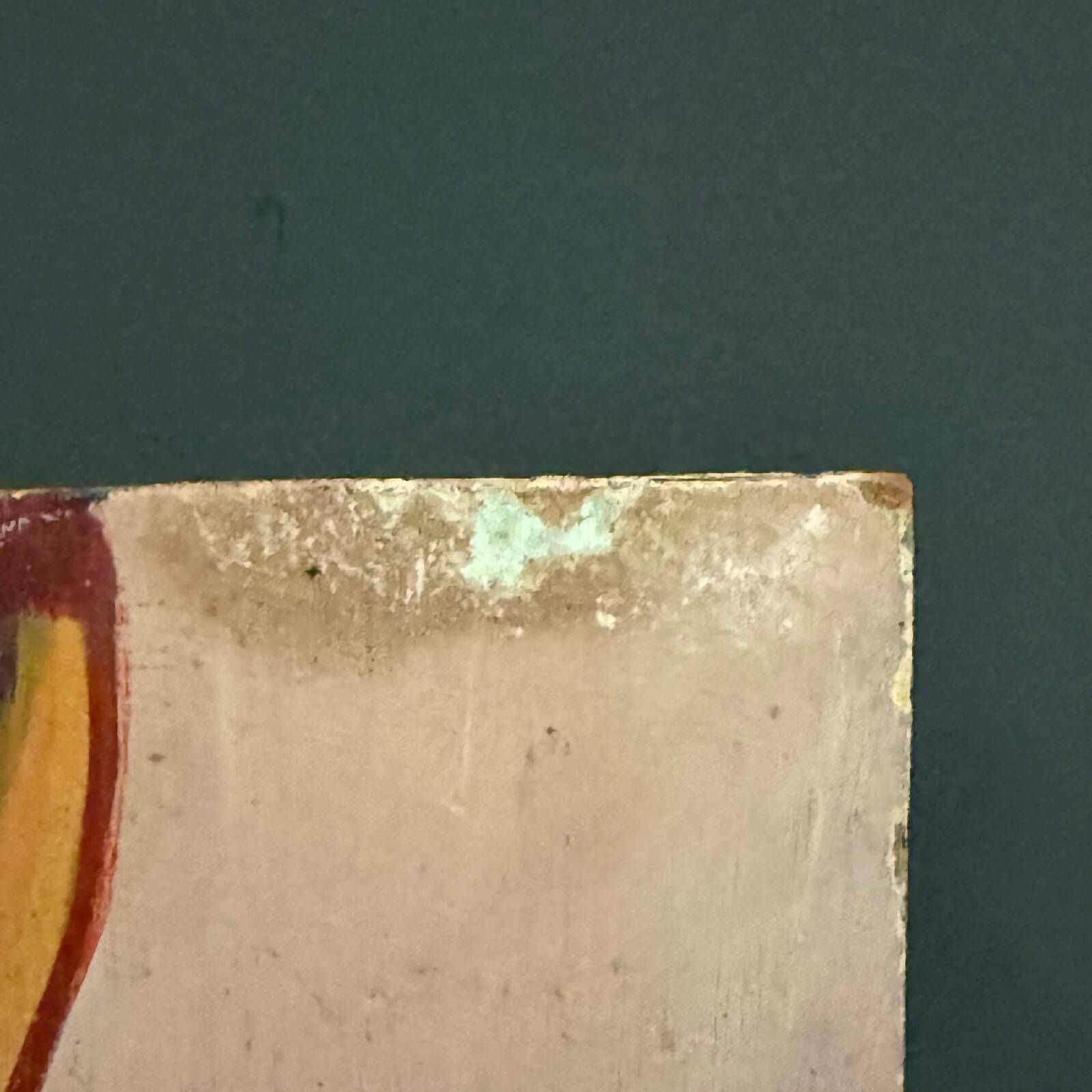 Oil on panel modern composition by François