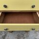 Chiffonnier art déco chêne brut et jaune