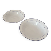 Set of 2 fine porcelain salad bowls from Italy.