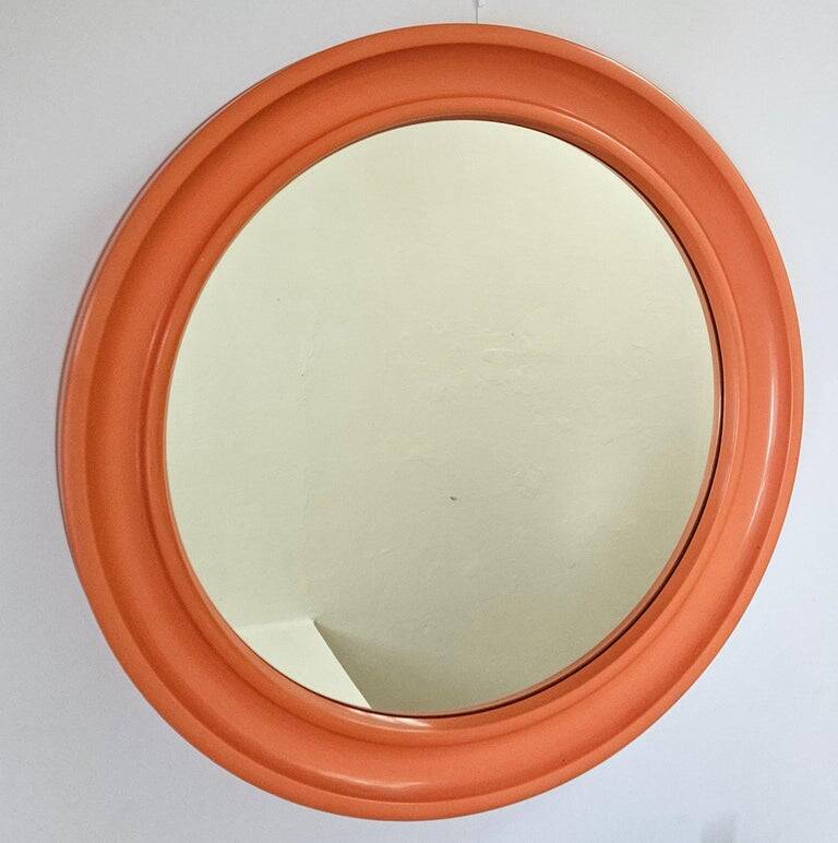 Miroir mural en plastique MidCentury par Carrara & Matta, Brevettato américain, Italie, 1970