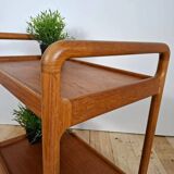 Danish teak serving trolley – Mid-century modern service cart, 1960s