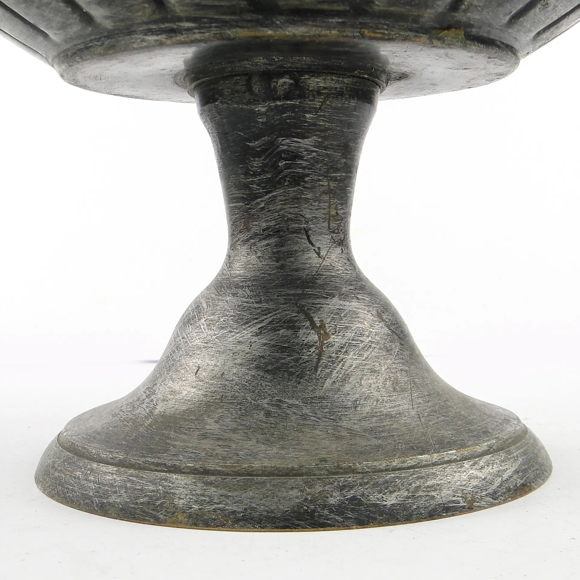 Planter, art nouveau, metal, Poland, 1950s