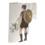 Costume sketch for Homer's Ulysses Odyssey Theatre 1990