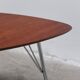 Triangular 'VL1312' side table in teak by Vermund Larsen, 1959