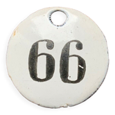 Vintage Enamel Train Seat Numbers from Europe Lucky Number House Number Room