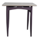 Beige and plum painted wood Thonet-style side table, 1940s.