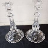 Pair of baccarat candlesticks
