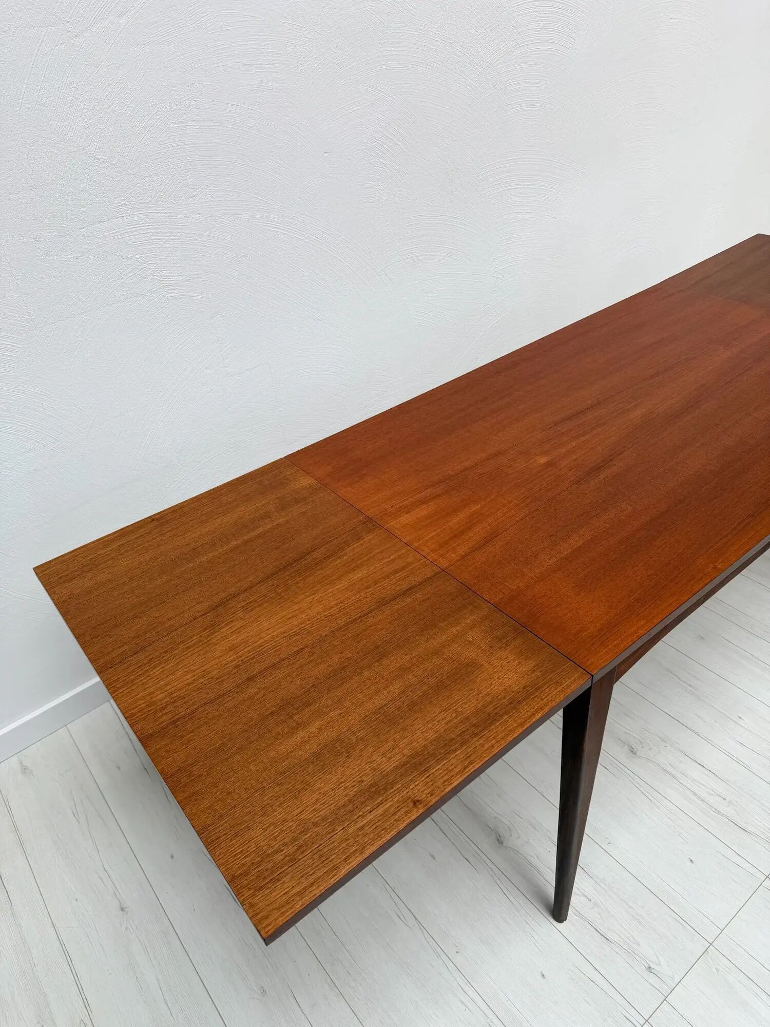 1960s Scandinavian teak mid-century extendable dining table