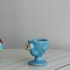 Ceramic egg cup duo