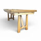Table à rallonges en chêne par Guillerme & Chambron édition Votre Mais