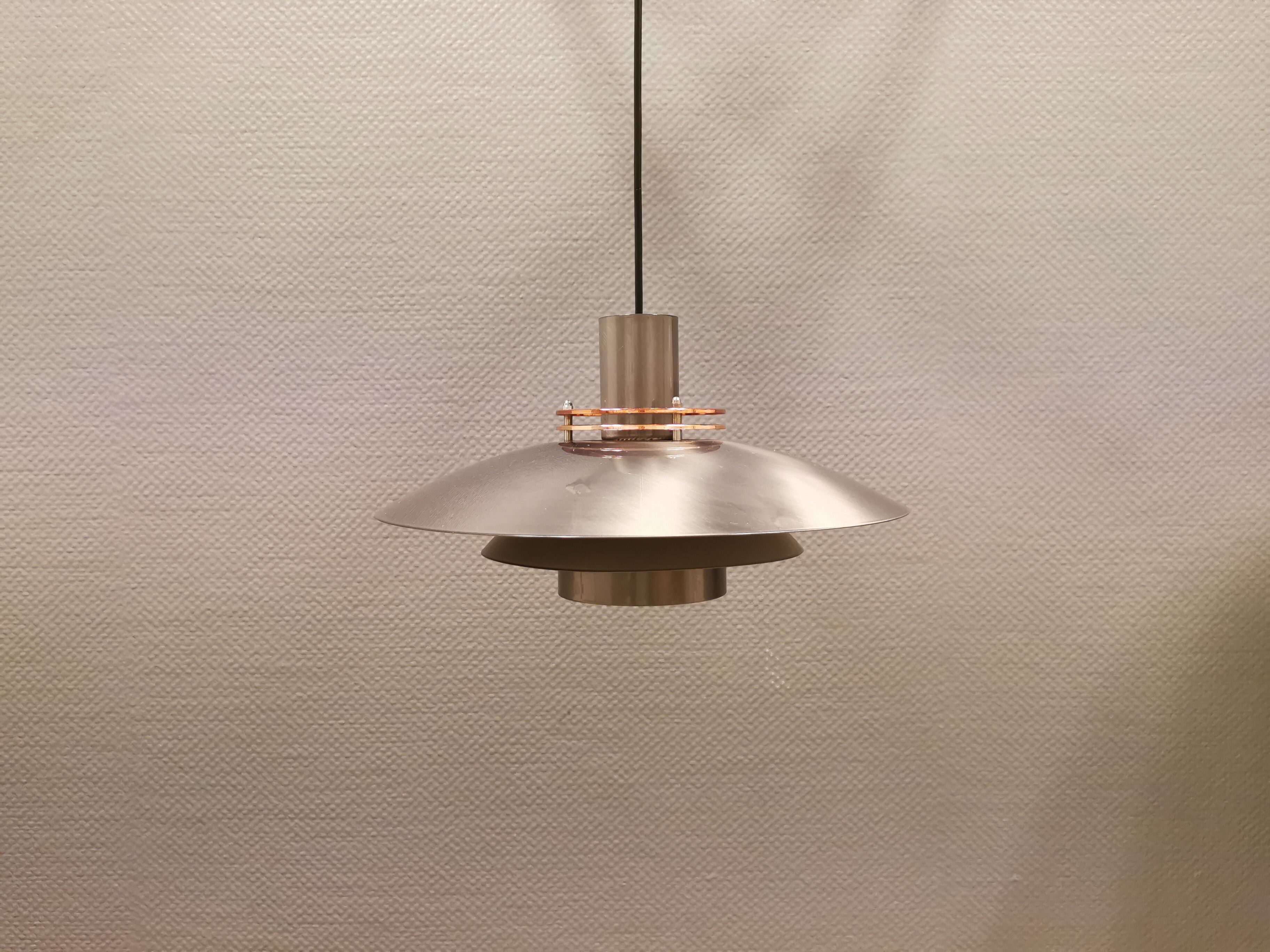 Hanging lamp, from the 80s, model LETO, produced by Top-Lamper Denmark
