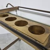Mid century bar cart in the style of Josef Frank, 1950s