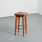 Tabouret haut par Christian Durupt, Méribel, circa 1960