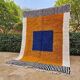 Large handmade traditional Berber rug in pure wool, size 3/4 m.