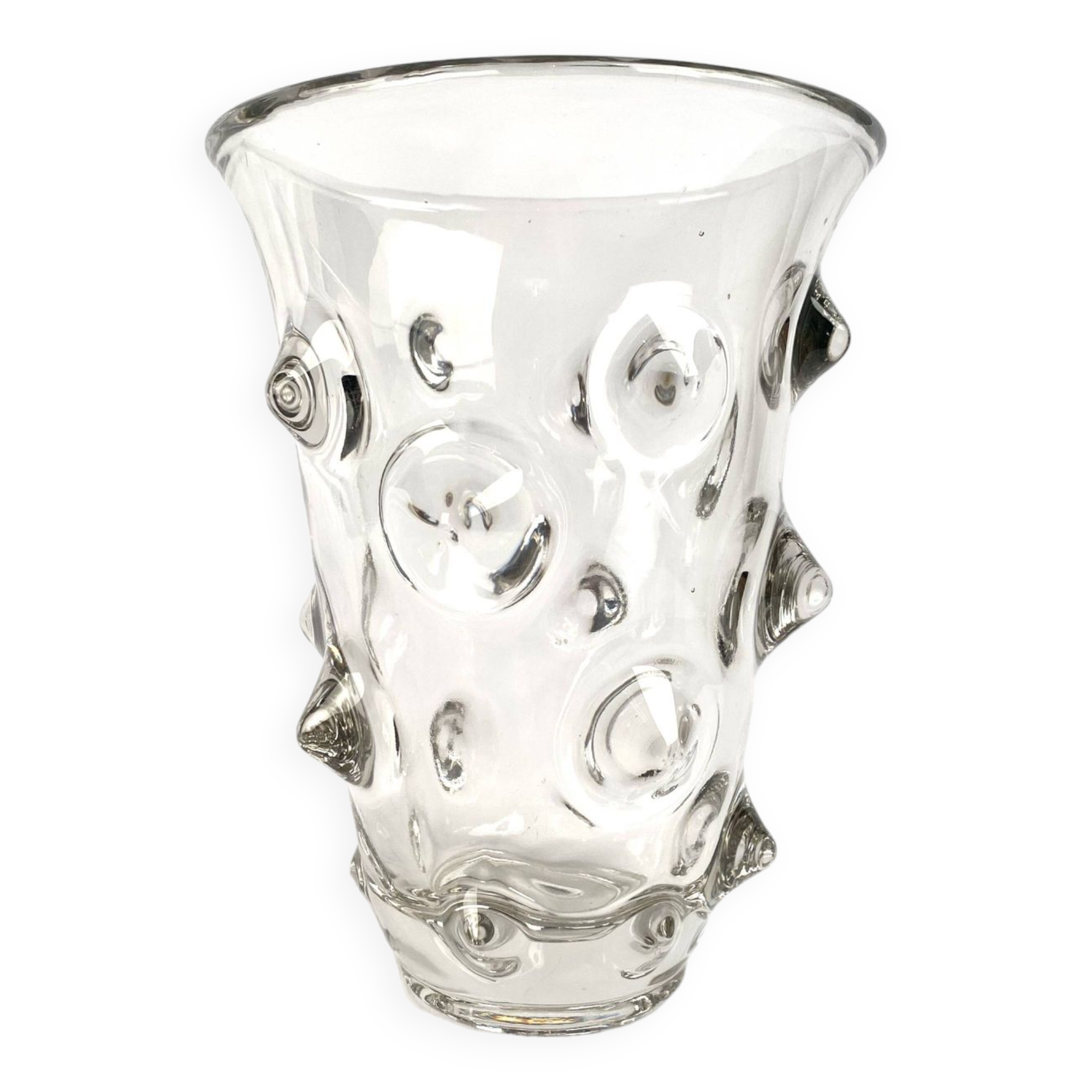 Picot vase, glass, 70s, space age