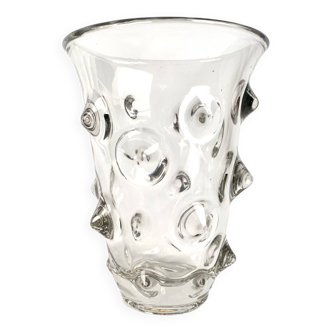 Picot vase, glass, 70s, space age