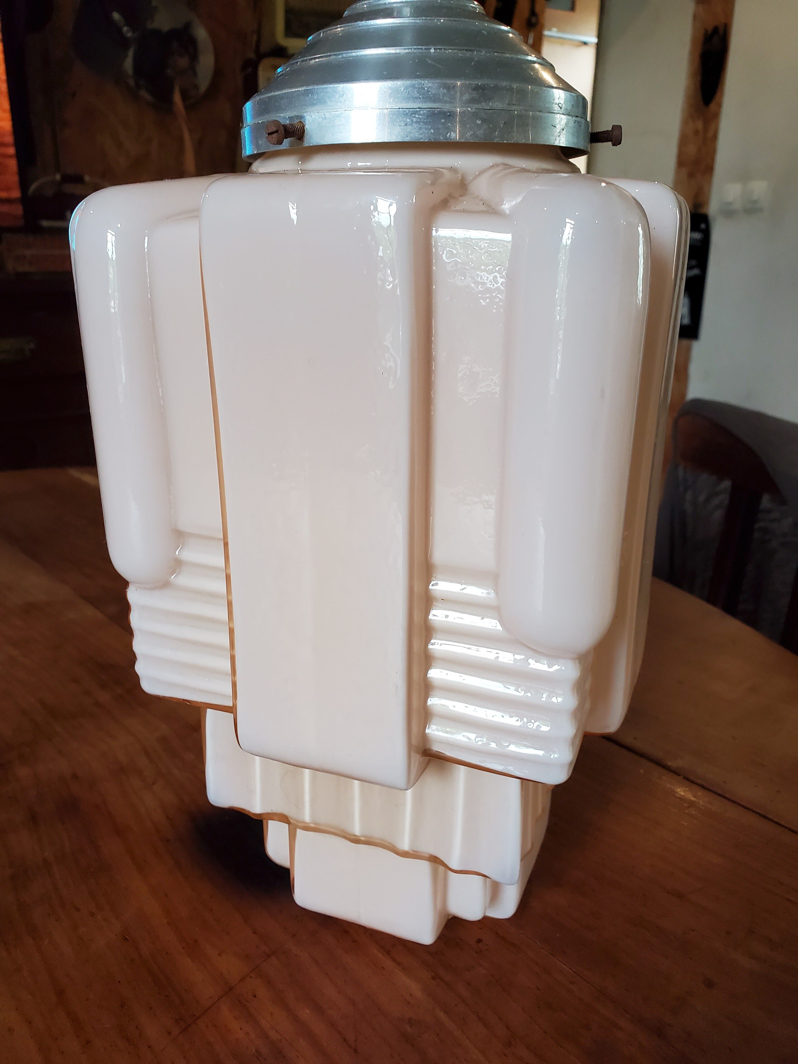 Art Deco skyscraper chandelier