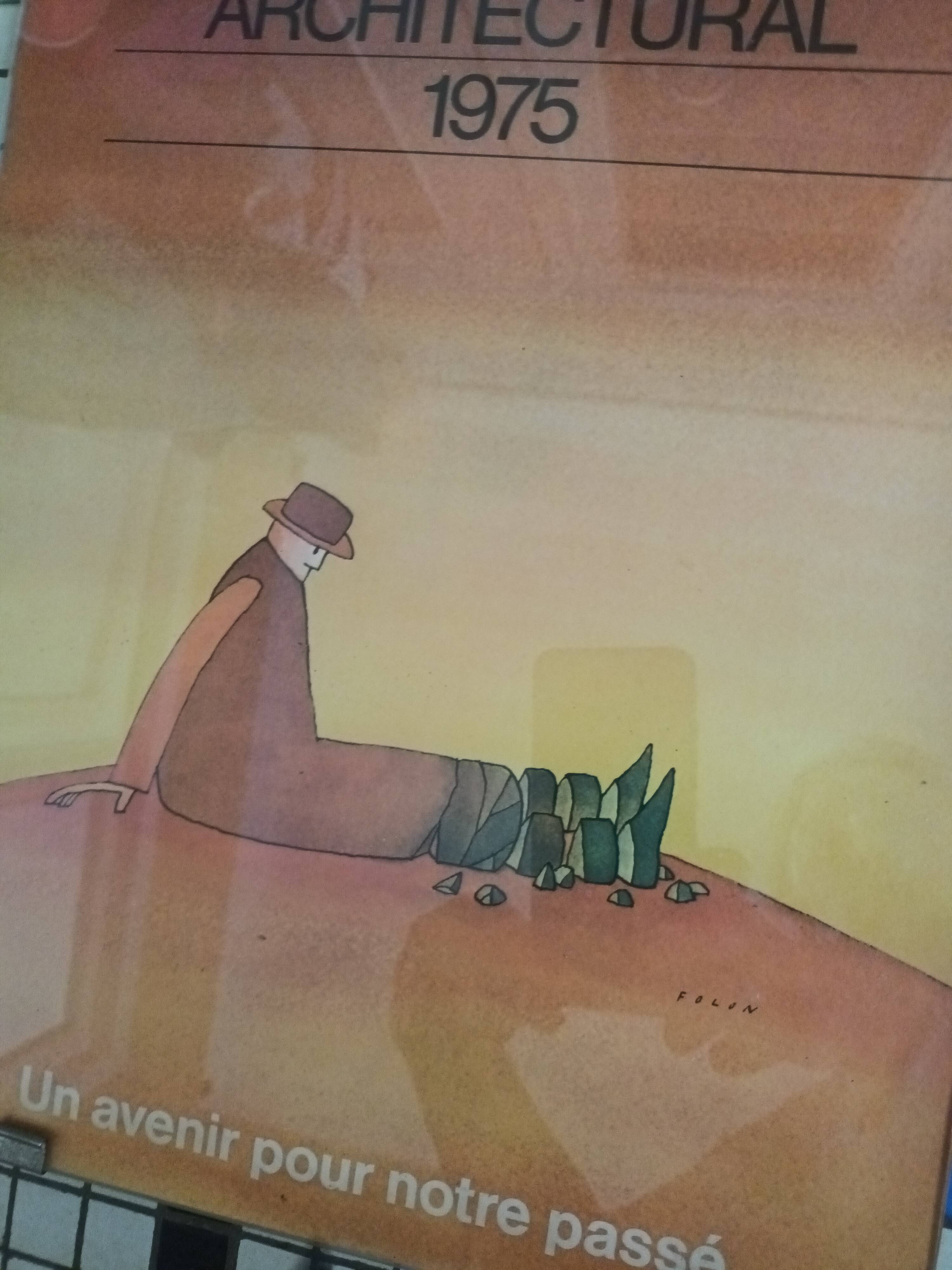 Affiche folon 1975