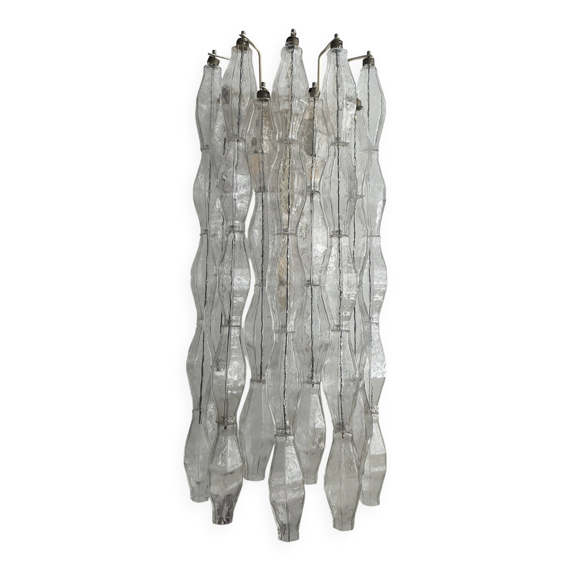Pair of vintage Italian wall lights from the 60s by designer Carlo Scarpa.