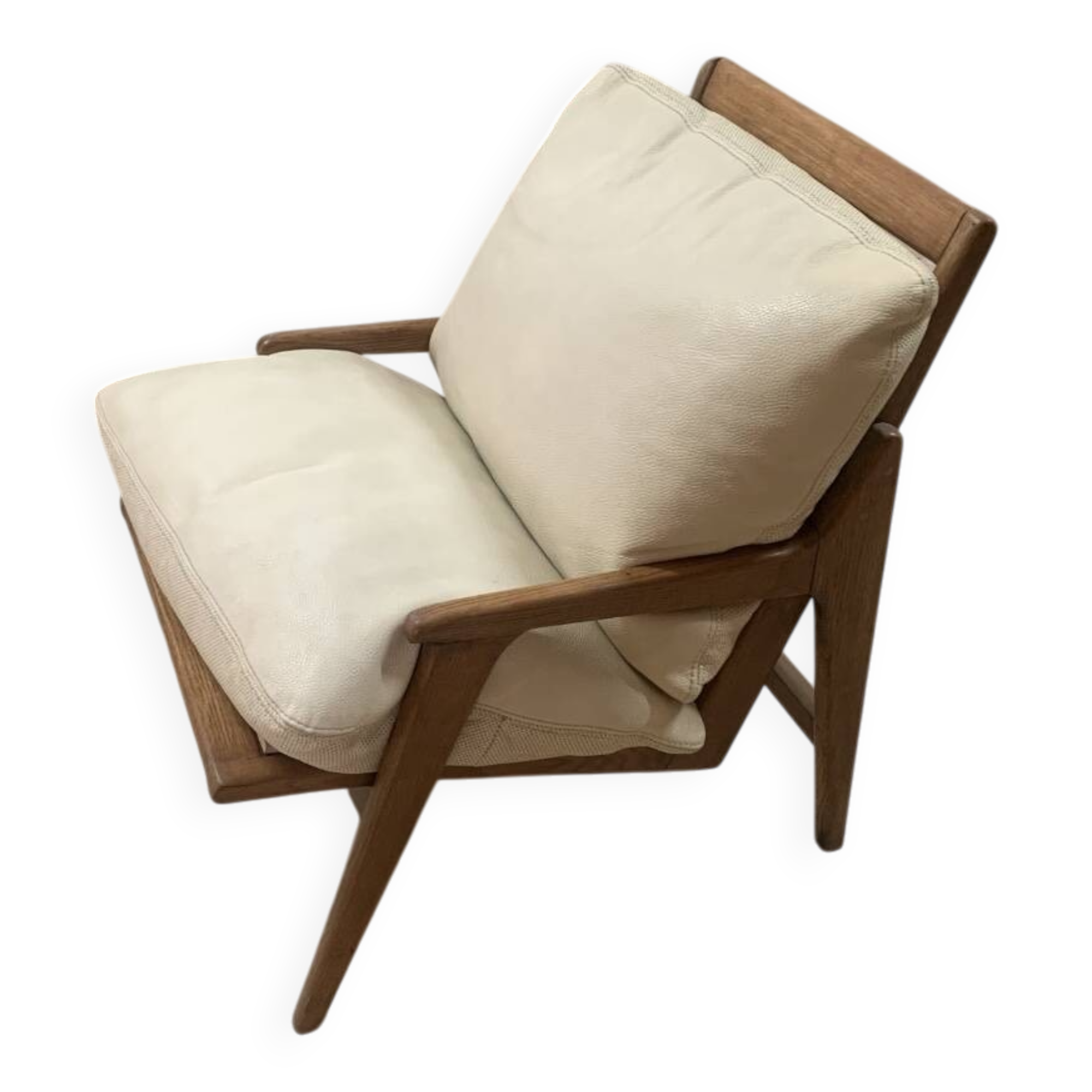 Fauteuil scandinave vintage en teck