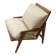 Fauteuil scandinave vintage en teck