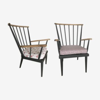 Set of 2 Baumann fan chairs