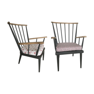 Set of 2 Baumann fan chairs
