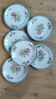 Set of 6 polychrome ironstone dessert plates