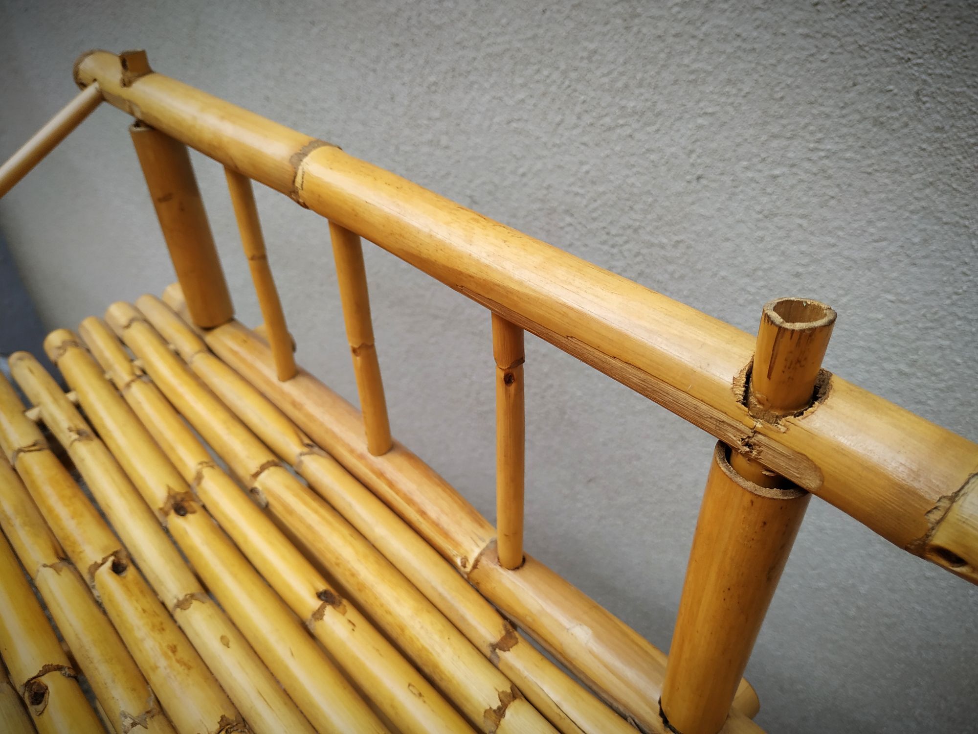 Vintage bamboo shelf