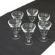 6 old glasses of bistro