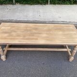 Renovated 210cm farmhouse dining table from the 20th century