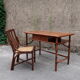 Office chair Mc Guire in bamboo and seat in cannage