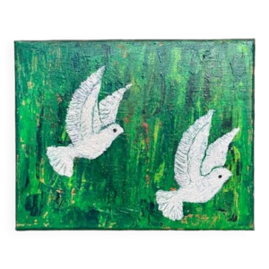 Peinture sur toile signée