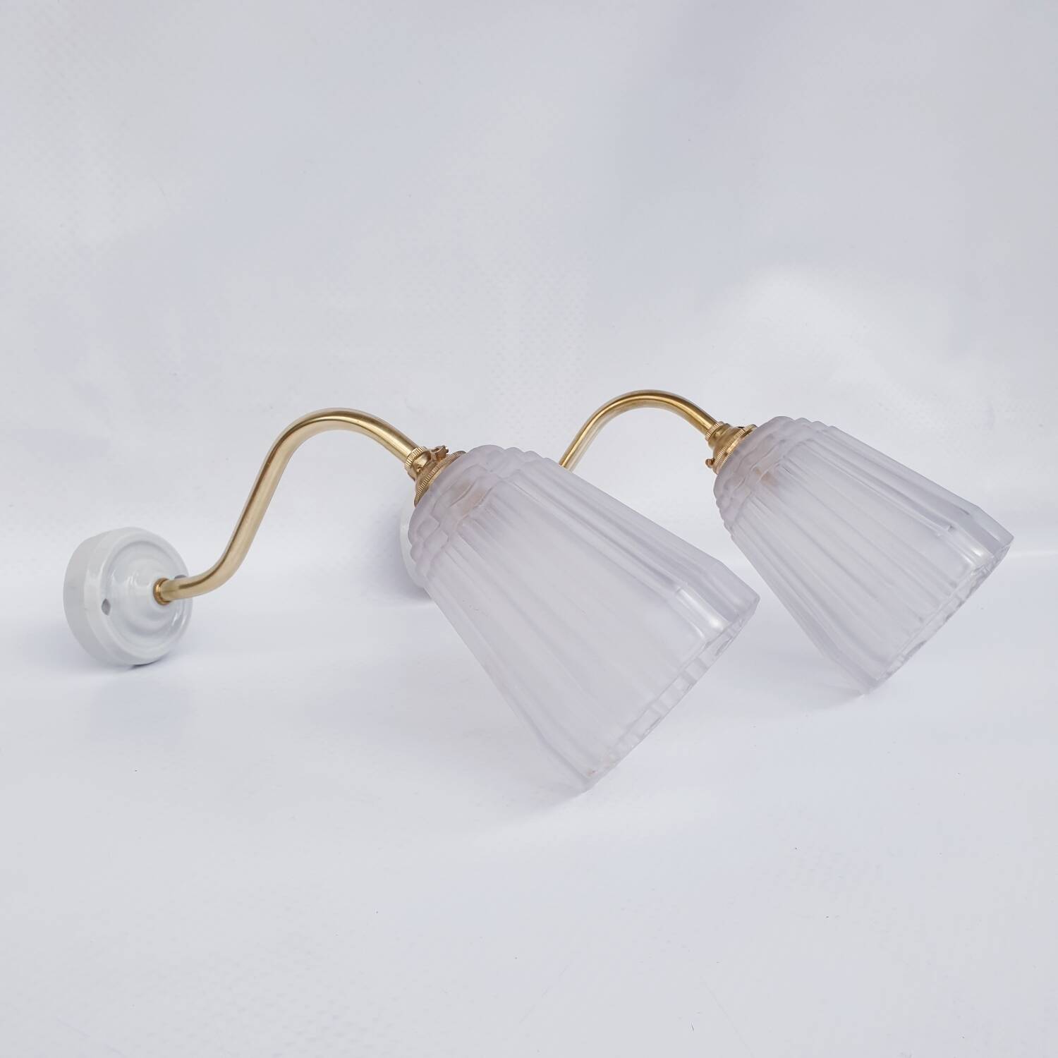 Antique art deco wall lights